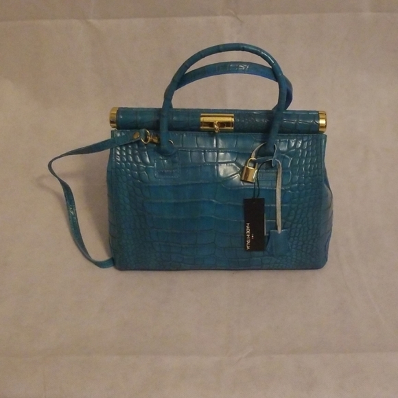 Made In Italia Handbags - Made in Italia Leather Crocodile  Satchel